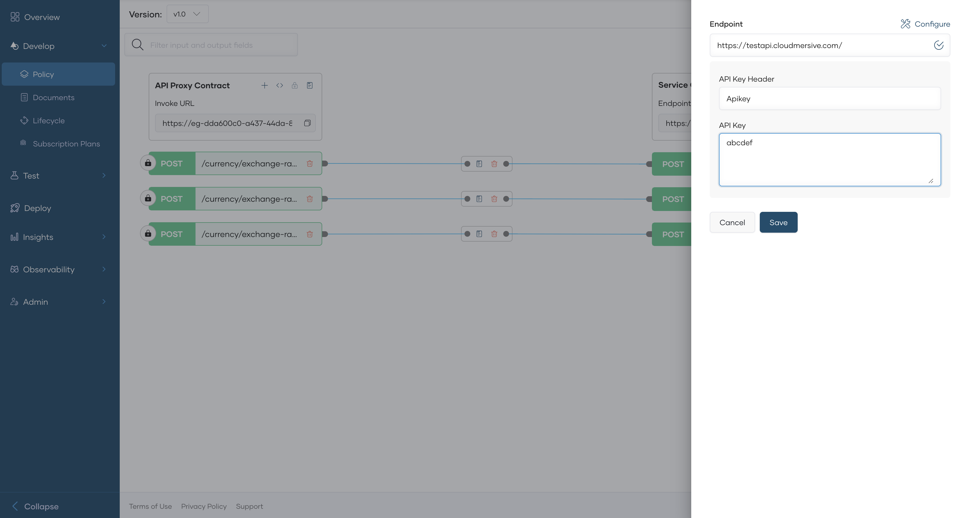 Third-party API Backend Configuration